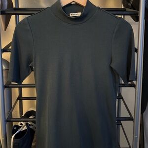 Marine Layer Green Mock Neck Top